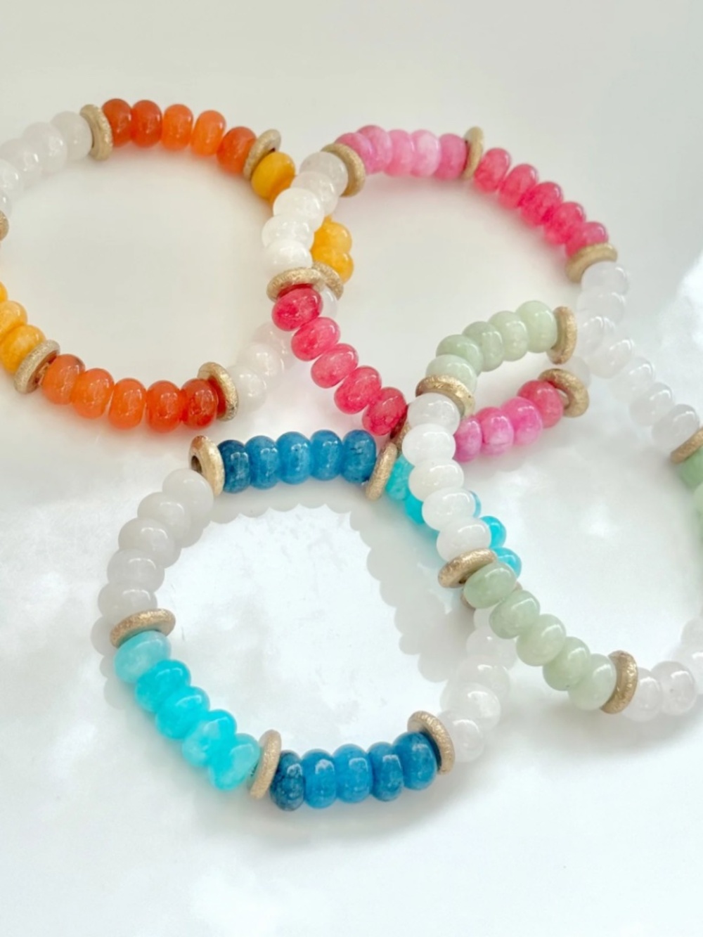 Beaded Jade Bracelets
